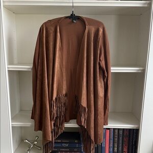 Brown Fringe Women's Cape